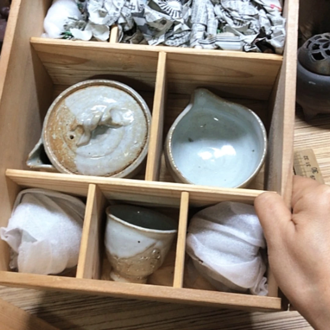 【闪购商品】碗萩烧8件套宝瓶套盒