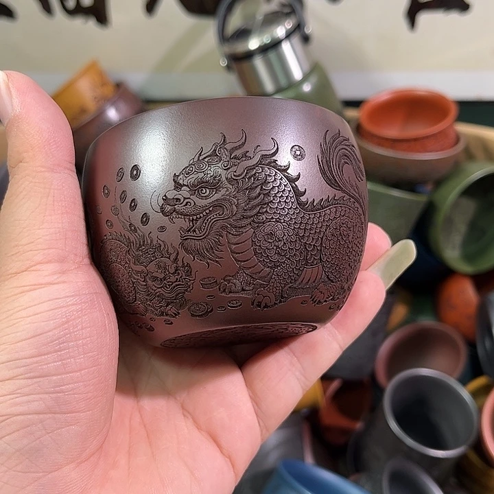 茶杯紫砂全手工紫砂主人杯