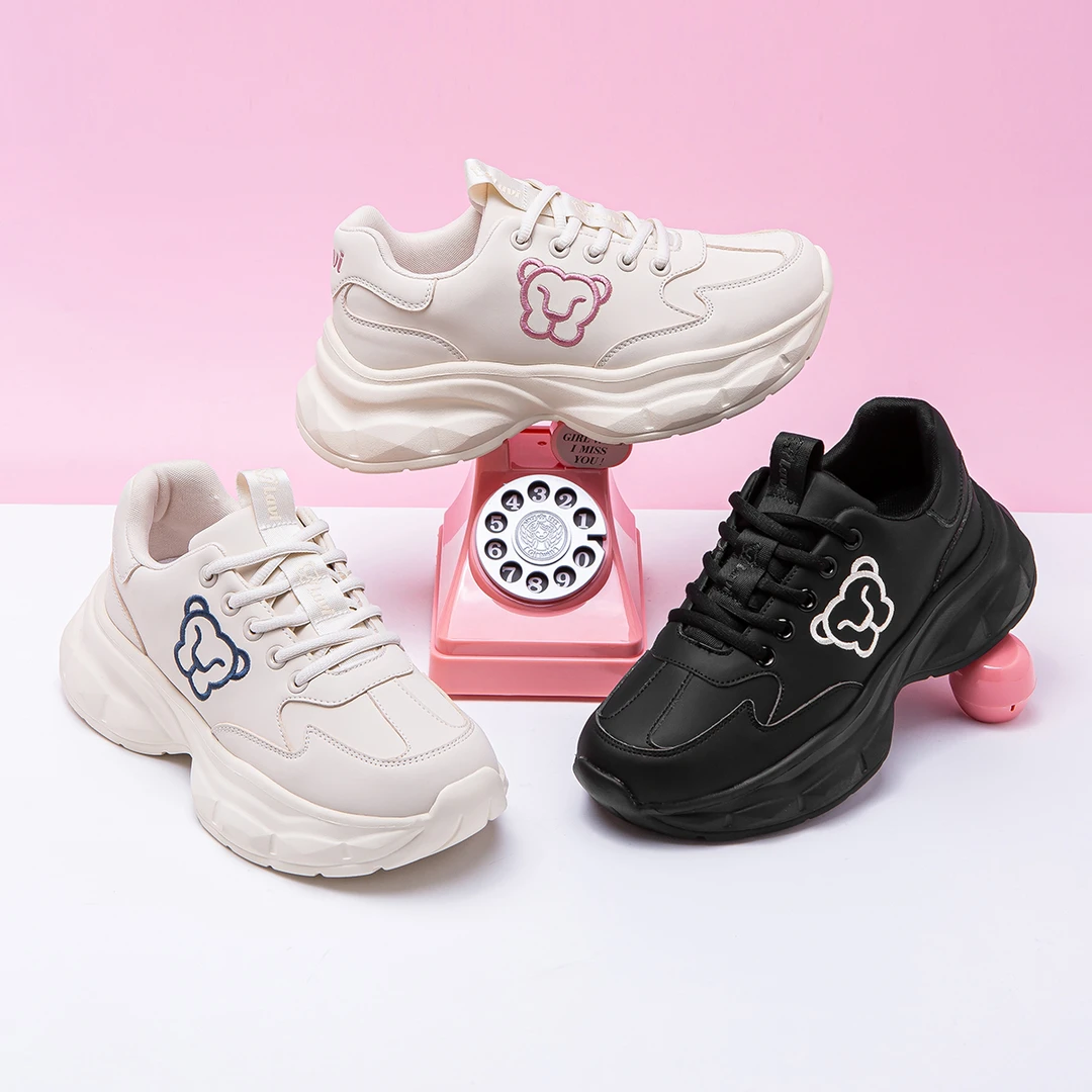 LAVI亲子鞋韩版德迅鞋春季新款潮流防滑小白鞋学生休闲鞋2729