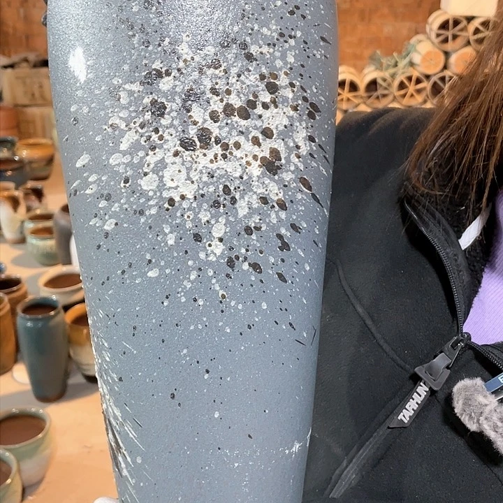 红陶瑕疵口18高40