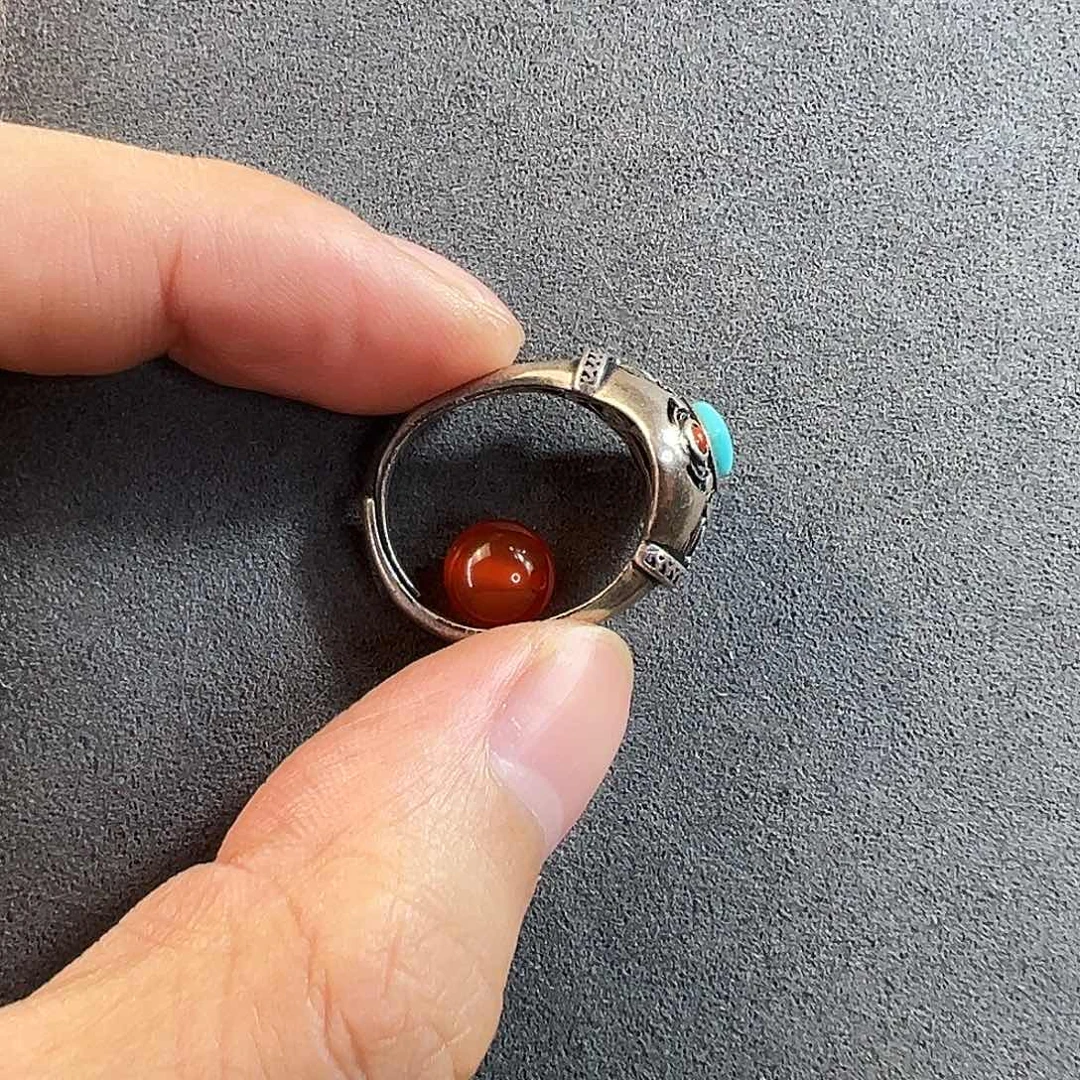 玛瑙/玉髓吊坠银S925镶嵌一**缘