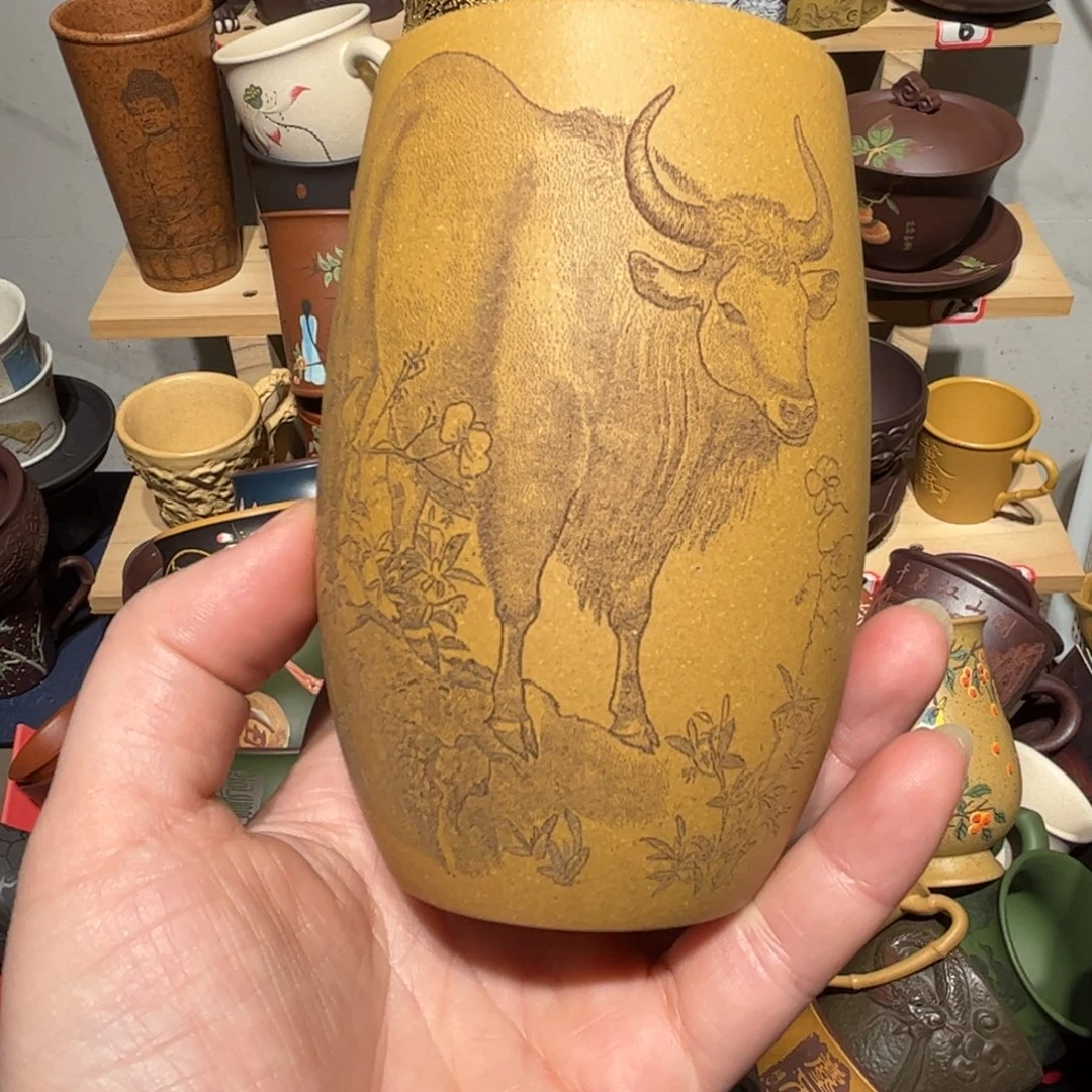 紫砂茶杯宜兴紫砂主人杯