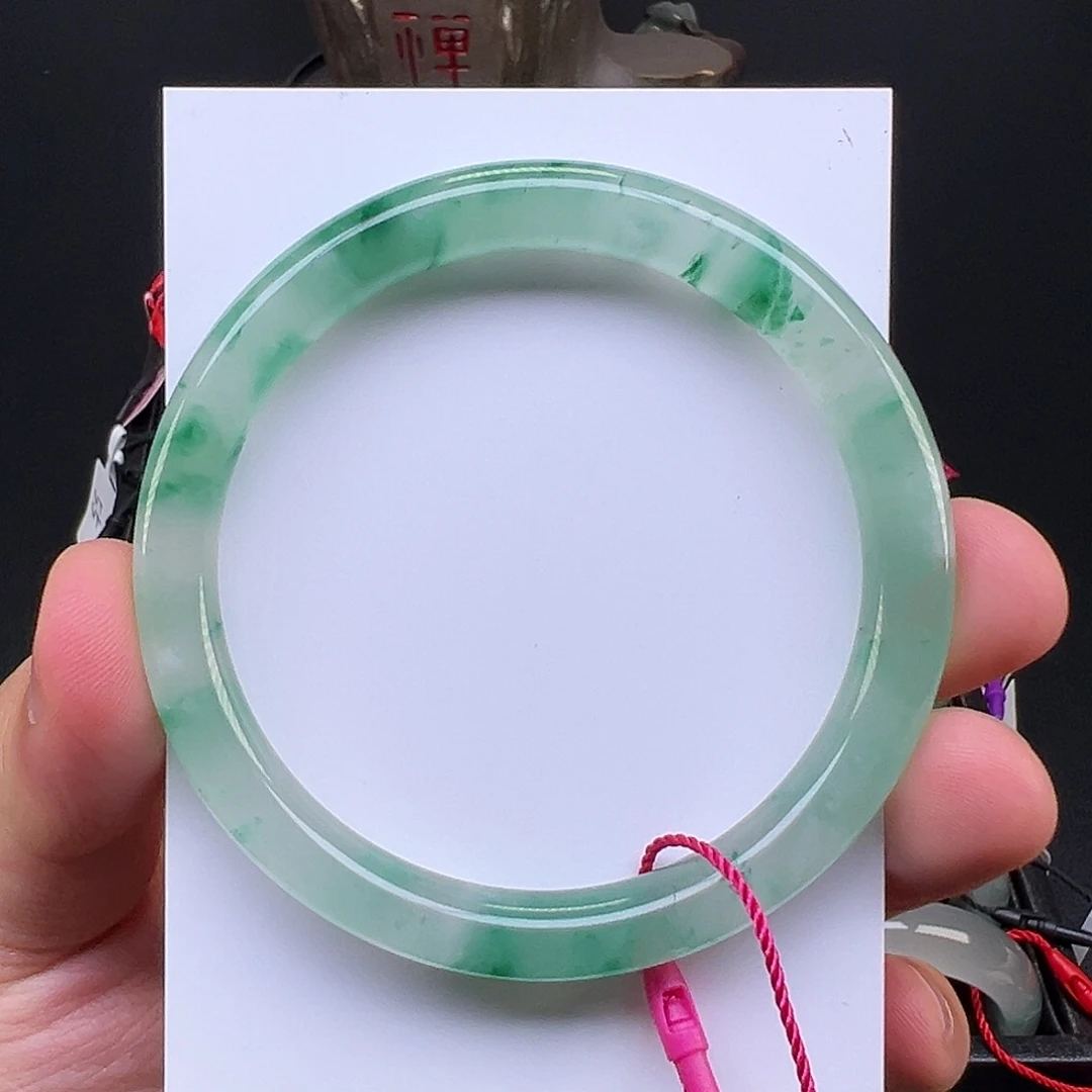 石英质玉手镯未镶嵌58+圆条手镯