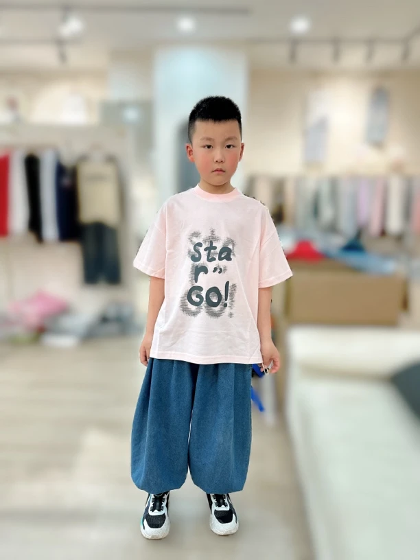 《丁丁优选》111-9夏季新品短袖t恤中大童学生宽松半袖上衣