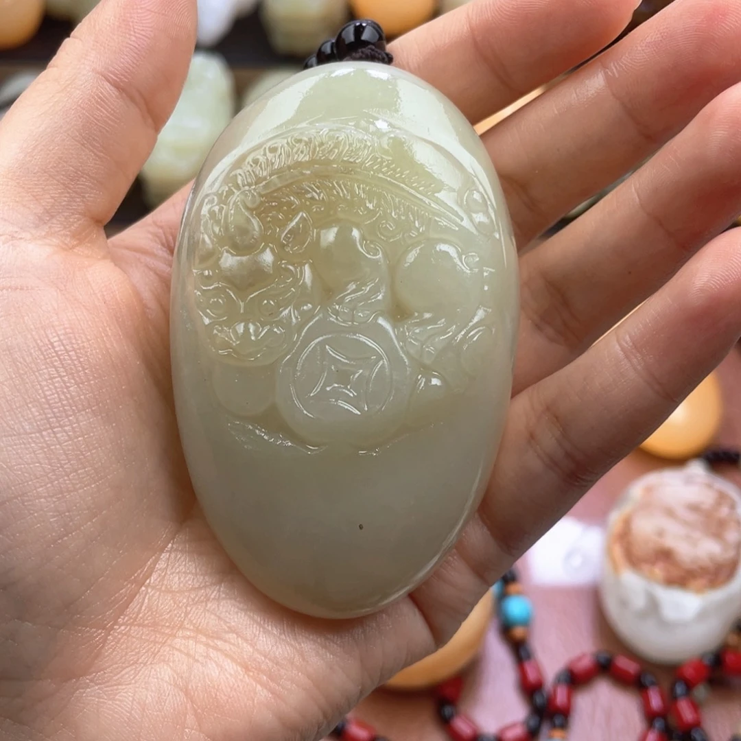 刘***峰石材天然古青石手把件
