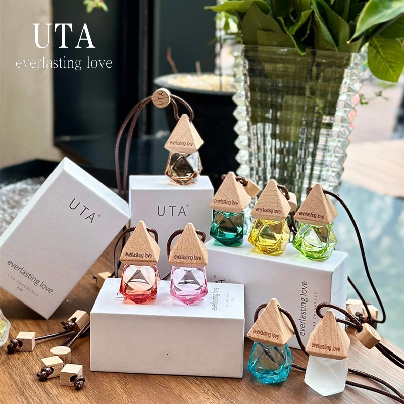 UTA【正品】后视镜香薰精油挂件车用除味香味持久车载挂件香薰