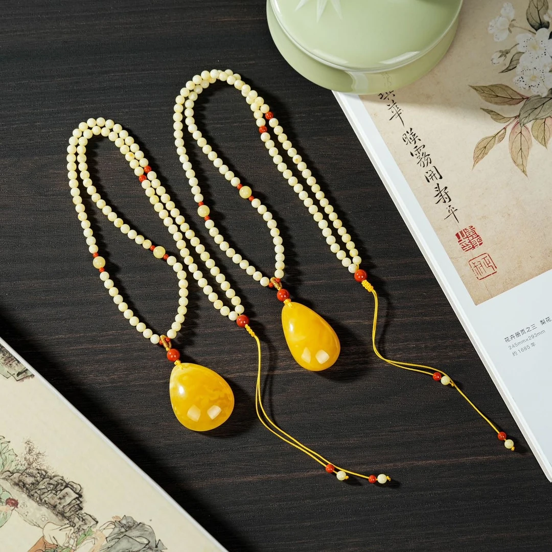 【云上叙】蜜蜡DIY项链-多样性发其一-随形-V25022-K（商城）