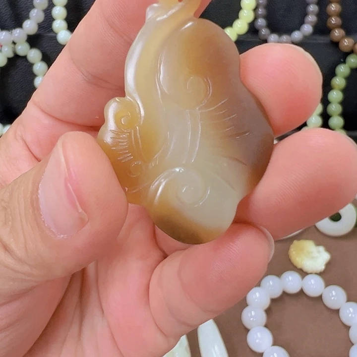 和田玉未镶嵌吊坠(不含链)