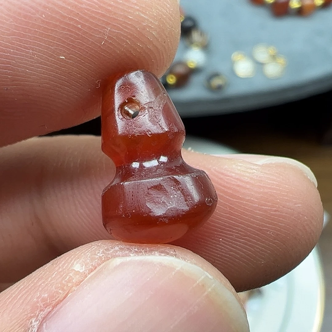 玛瑙/玉髓未镶嵌珠宝半成品x1   14×9.2塔克西拉