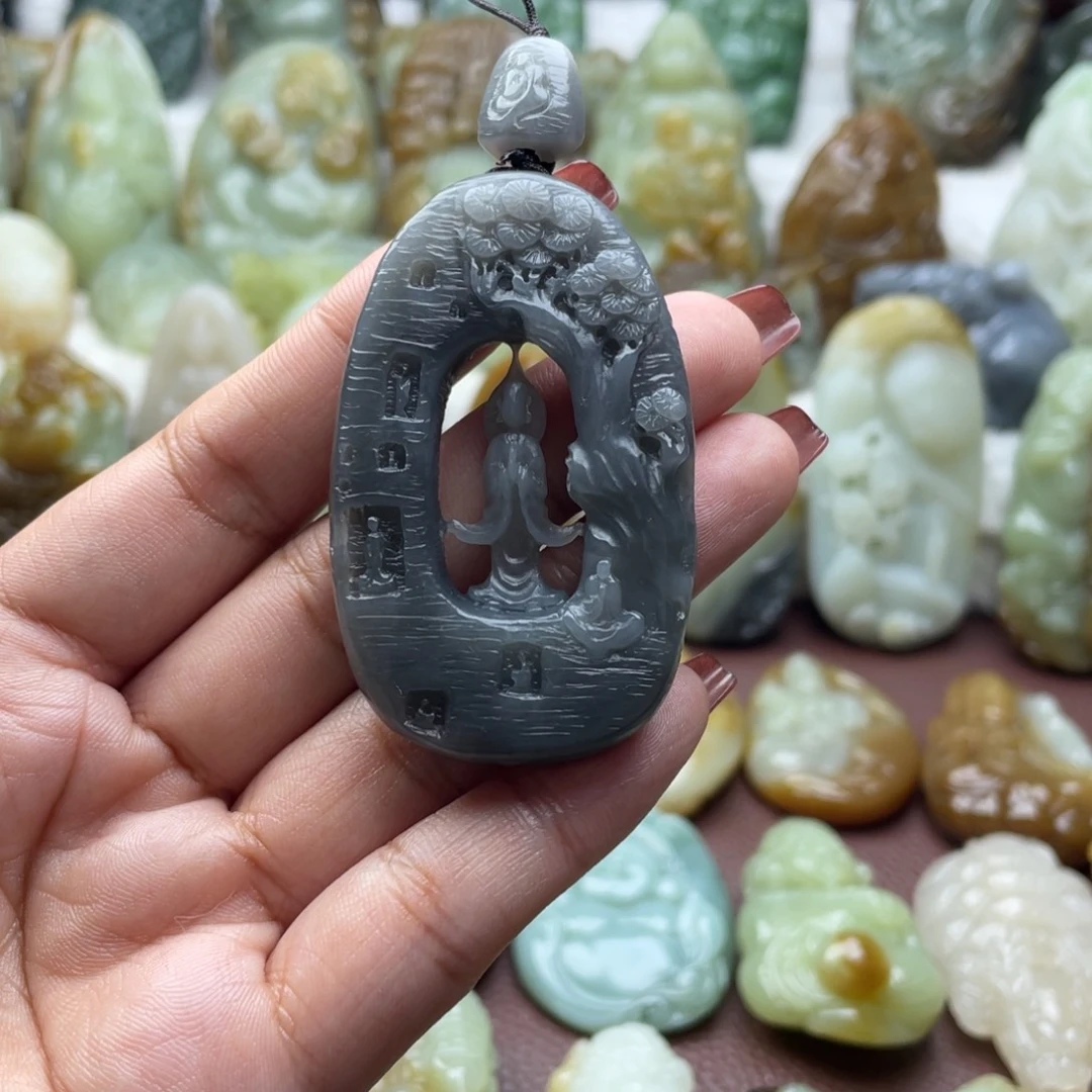 和田玉未镶嵌颈饰