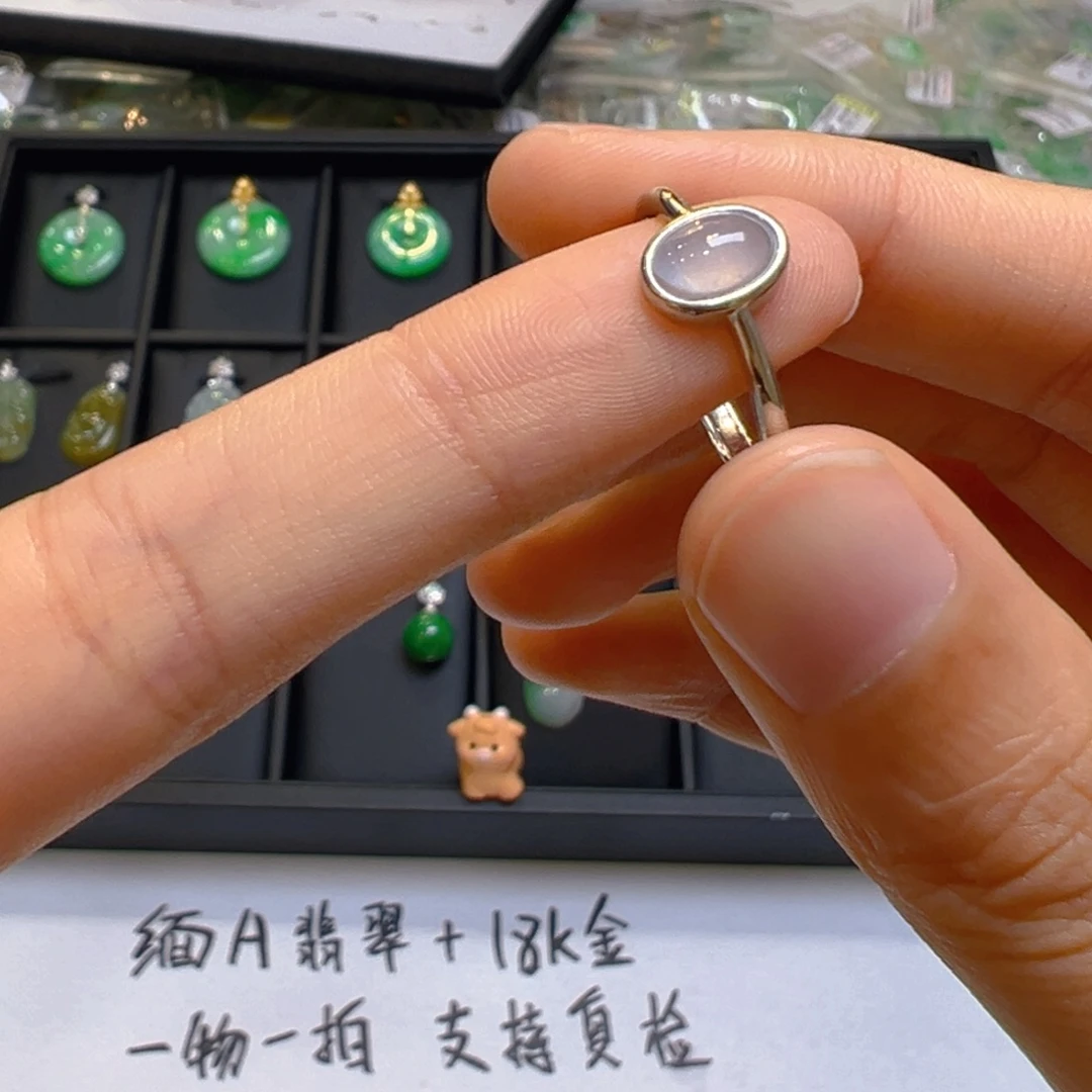 翡翠银S925镶嵌吊坠(不含链)