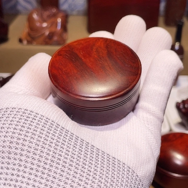 檀香紫檀（小叶紫檀）戒指盒5.5*2.69