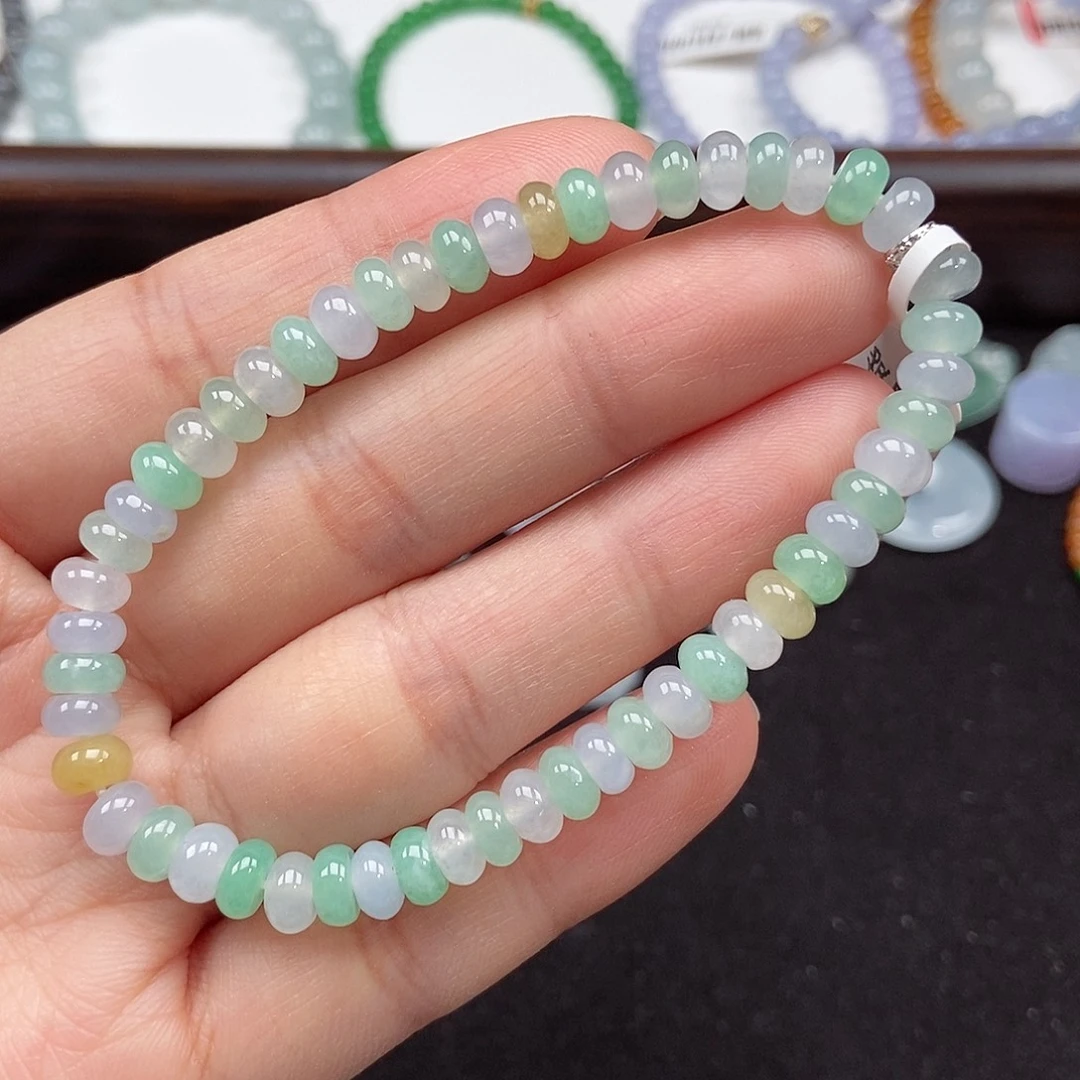 翡翠未镶嵌手串卡6