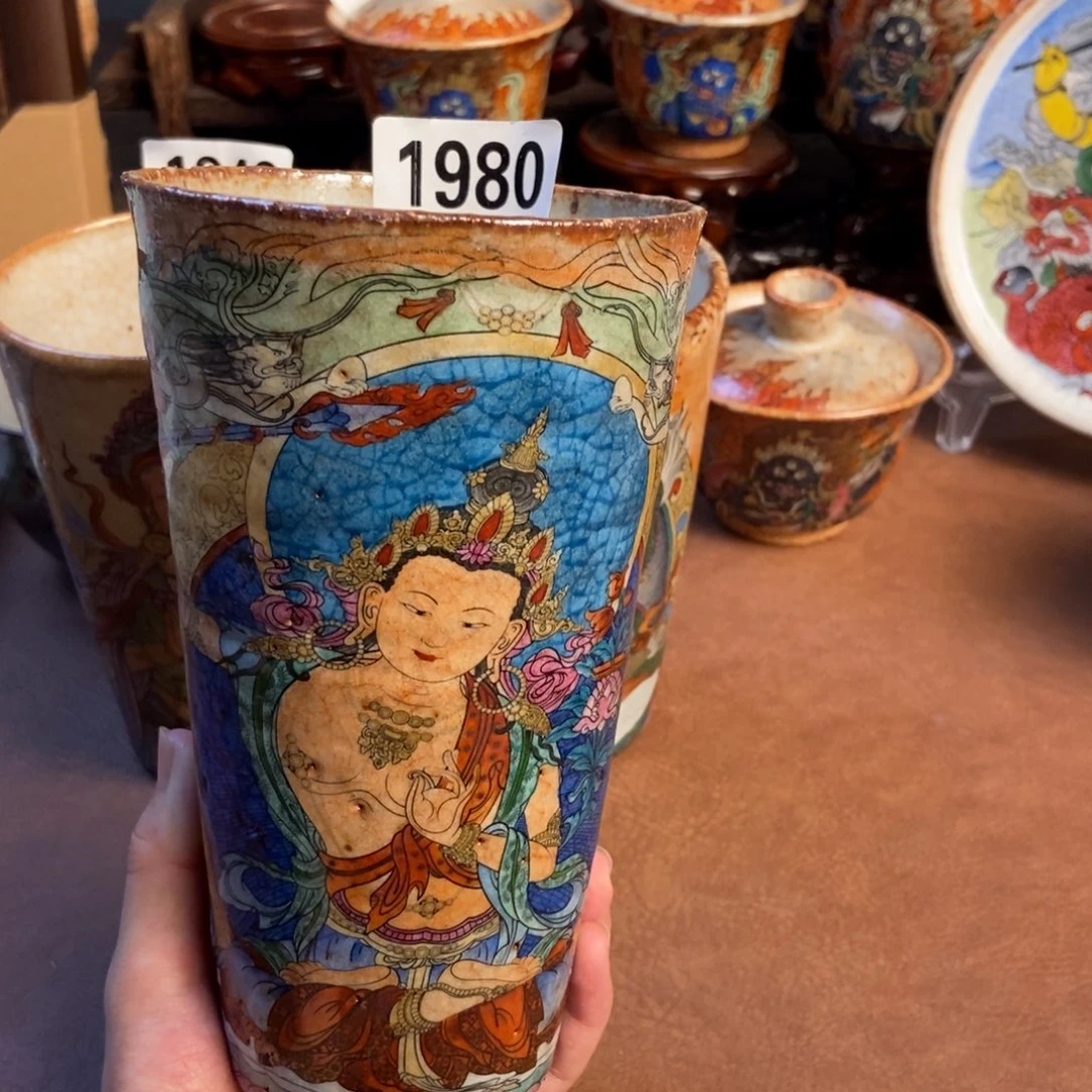 门***下景德镇手工制作陶瓷1980