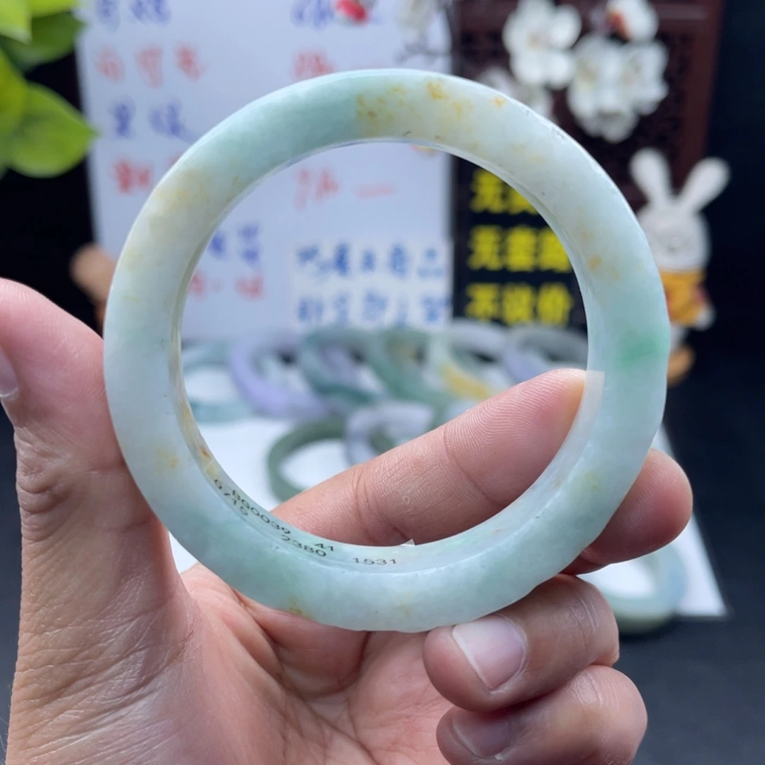 未镶嵌58-59正圈定制翡翠手镯