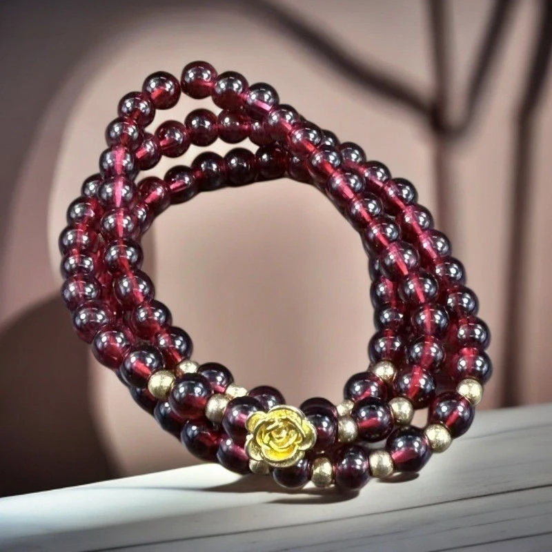 石榴石多圈手串6mm-AB99