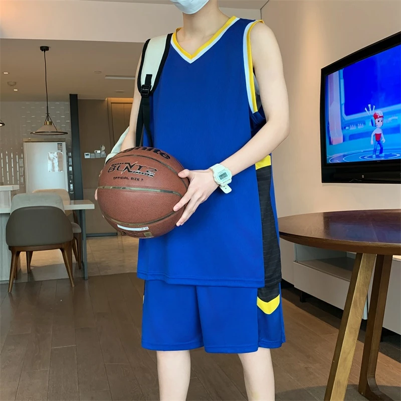 篮球运动套装篮球服男定制背心T恤速干篮球衣青少年学生比赛球服