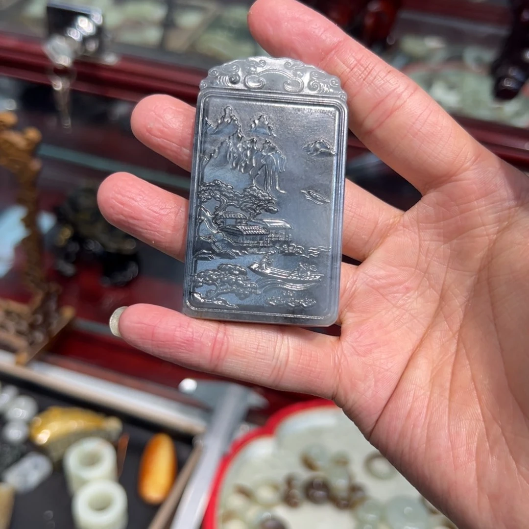 吊坠(赠链)未镶嵌和田玉好*人