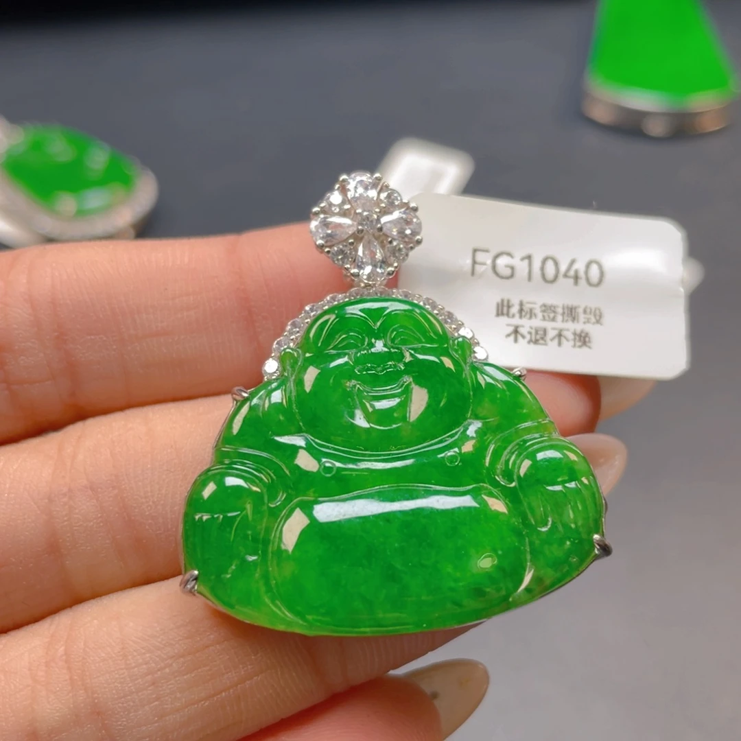 【闪购商品】颈饰银S925镶嵌翡翠?翡翠