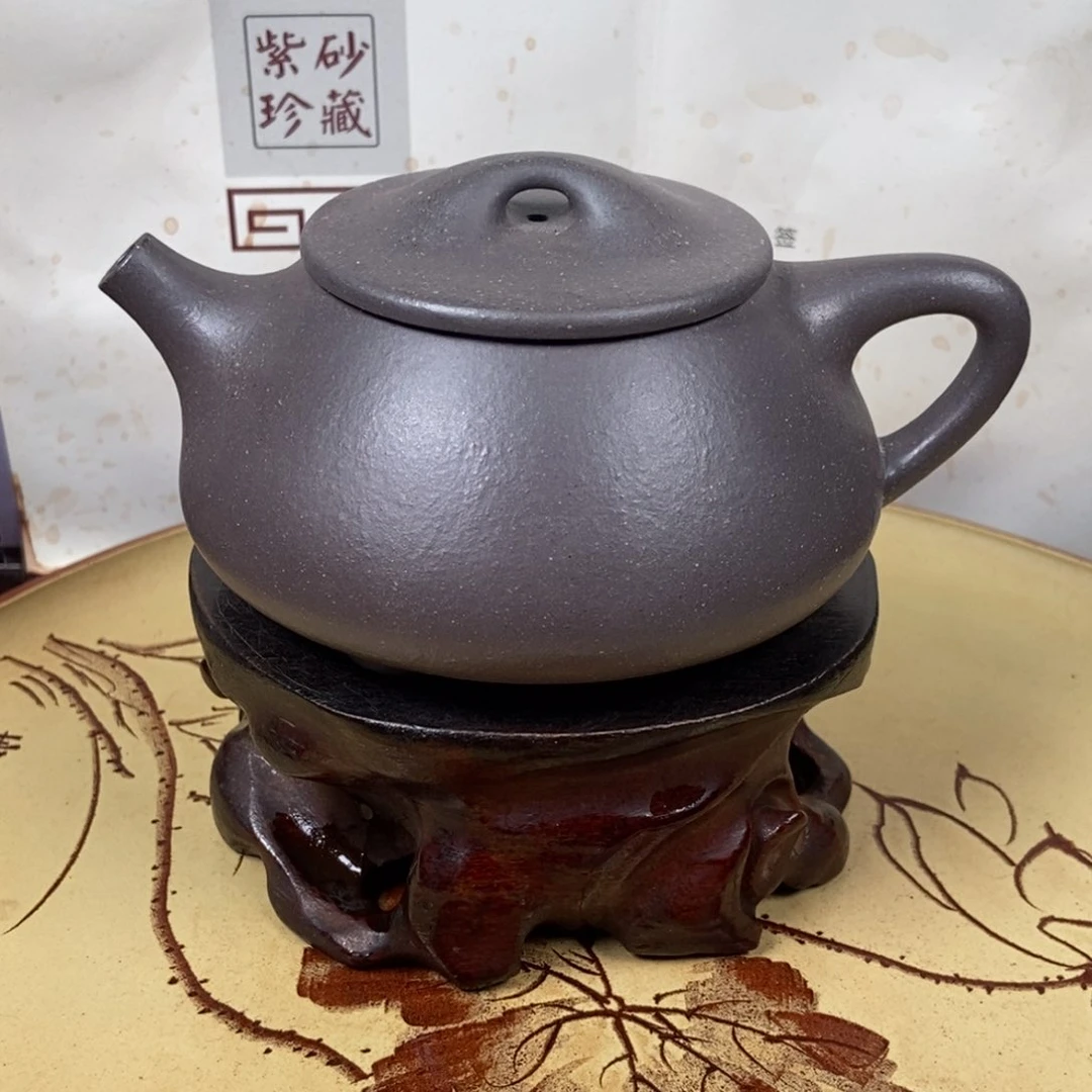 紫砂茶壶大水潭天青全手260