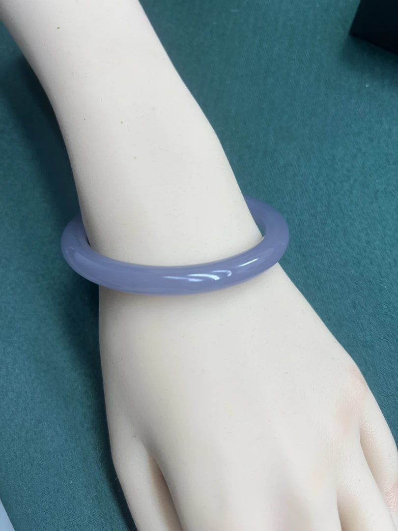 608青海烟紫细圆条手镯-发货多样性