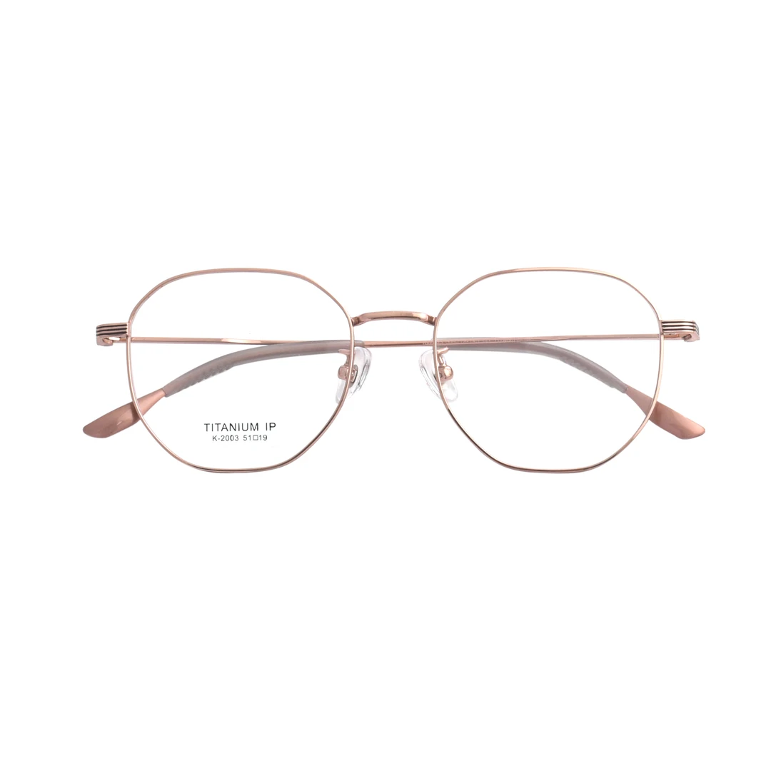 复古时尚超轻纯钛眼镜框男款近视眼镜女高级感可配度数防蓝光眼睛