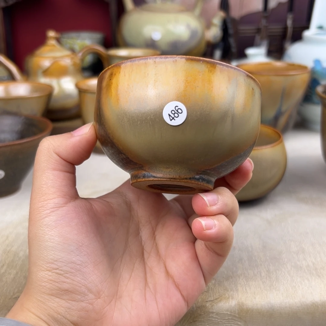 杯纯手工柴烧主人杯