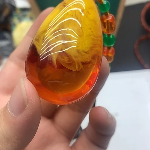 琥珀颈饰未镶嵌Z24