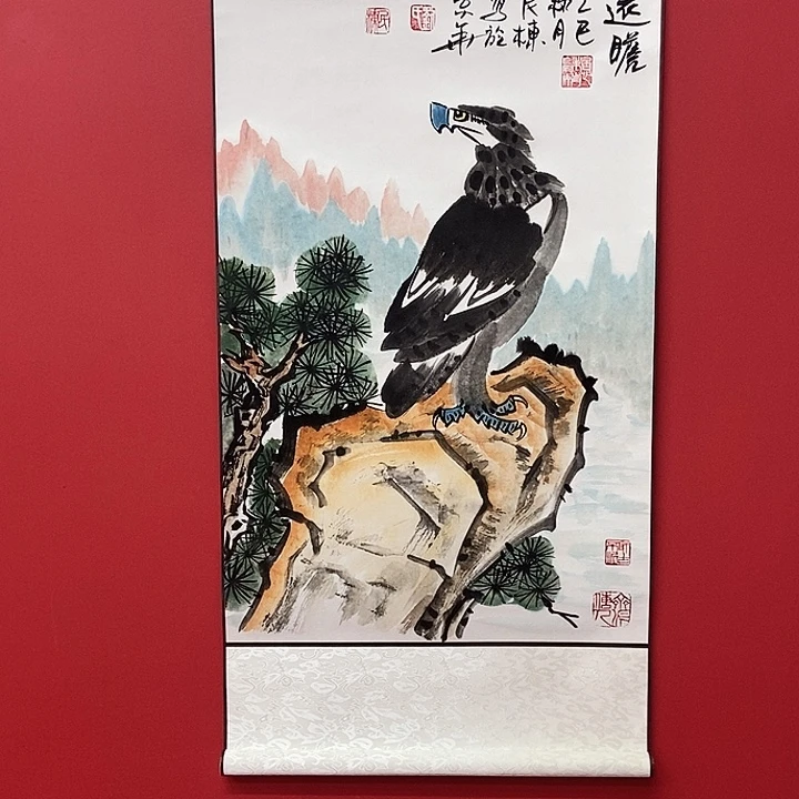 国画刘民栋老师远瞩