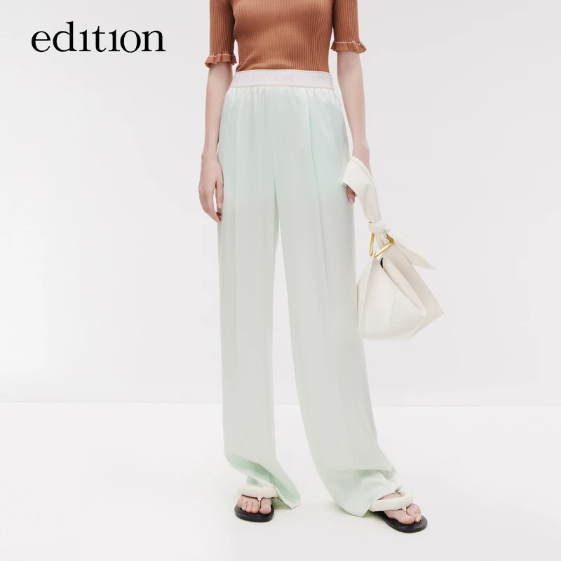 【赵老板专属】edition空气裤休闲橡筋腰醋酸长裤#EBC2PAT006