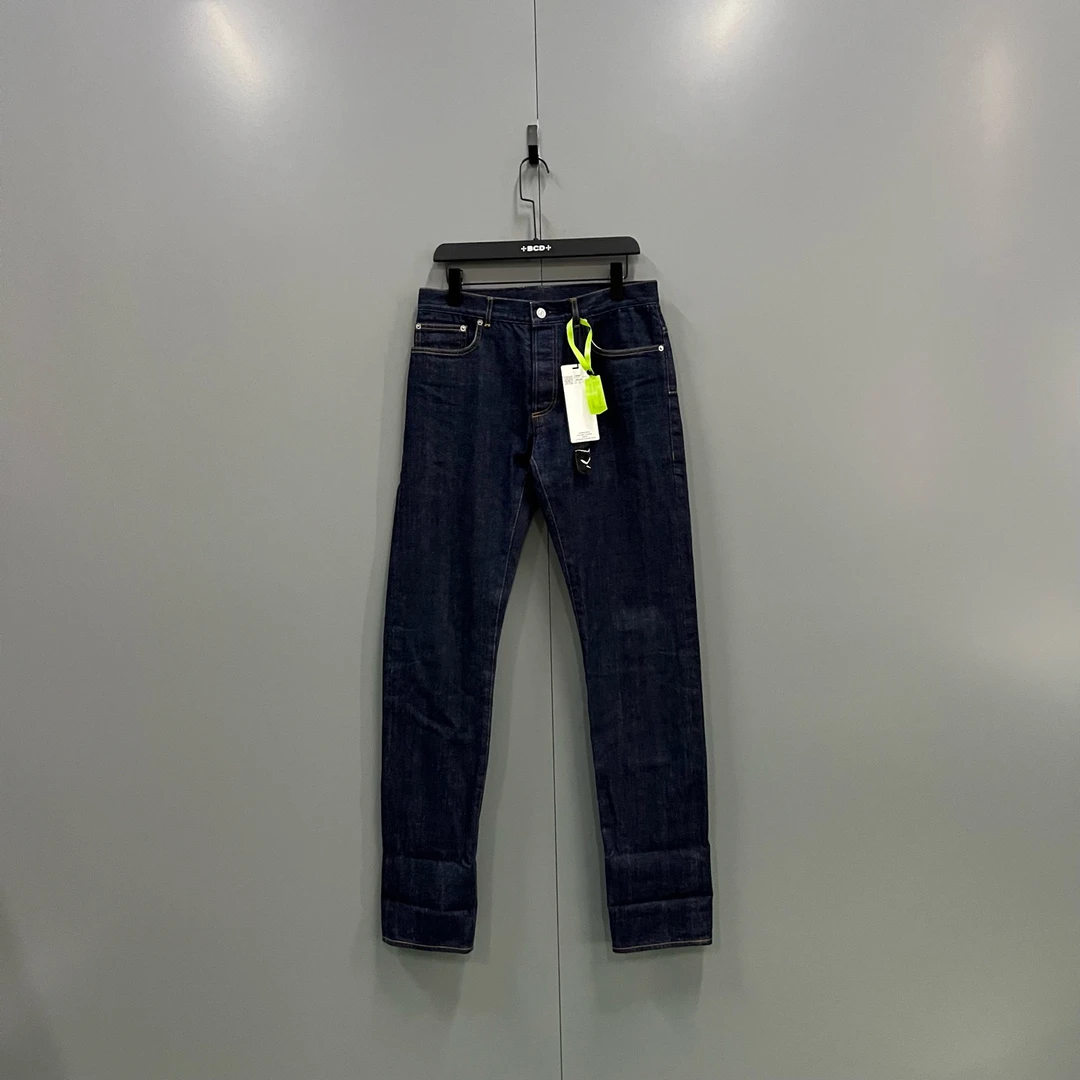 99新 DIOR/迪奥 （ll）蓝色牛仔裤 31码/98新606997无领标