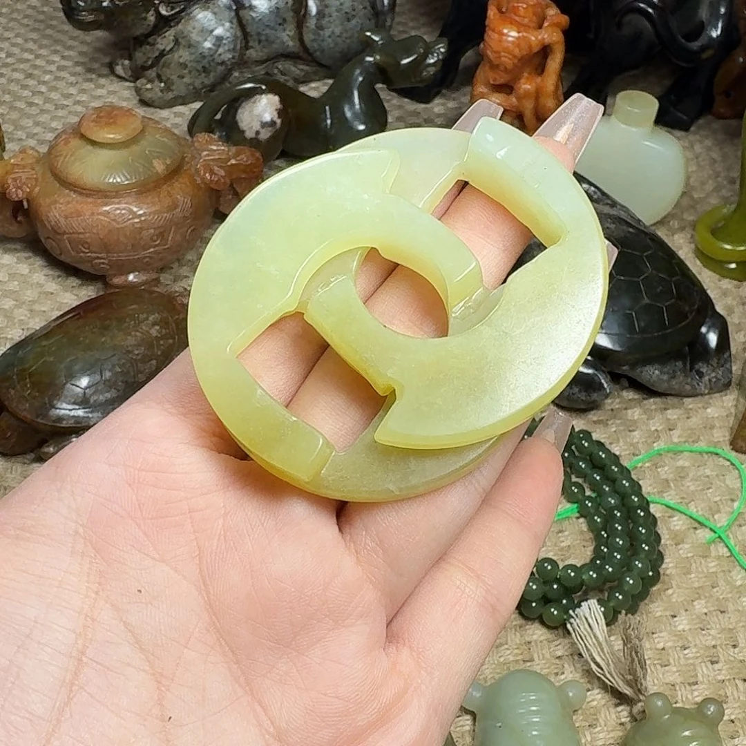 白玉菩提吊坠挂件