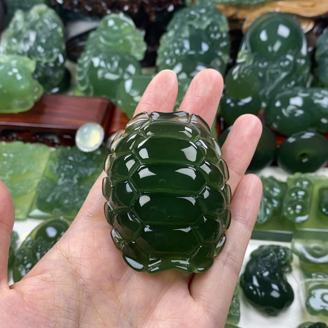 森****岫玉未镶嵌手把件手把件