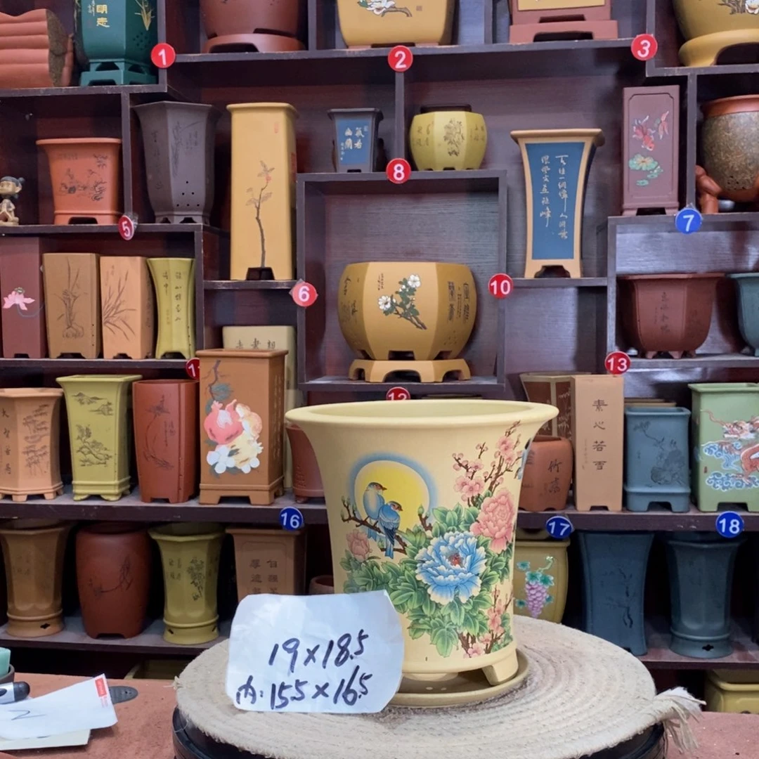 紫砂艺术紫砂花盆