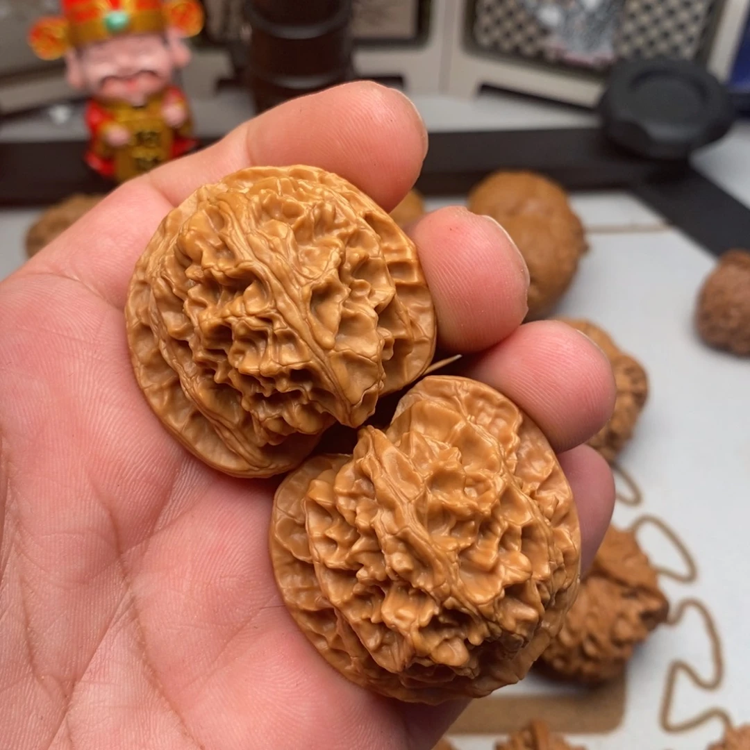 思***圣文玩核桃把件全品苹果园40.5尺