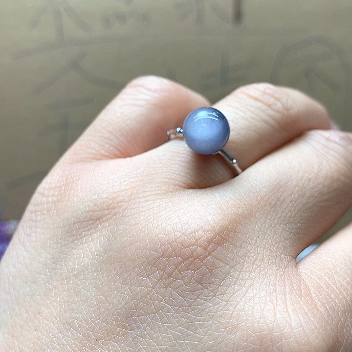 水晶水晶戒指银S925镶嵌