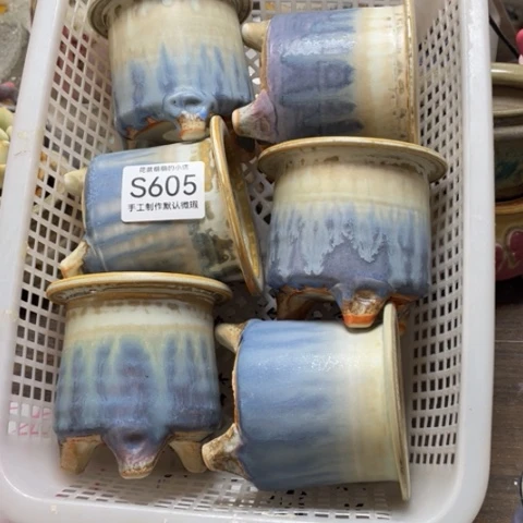 紫砂花盆微瑕605口径7厘米左右