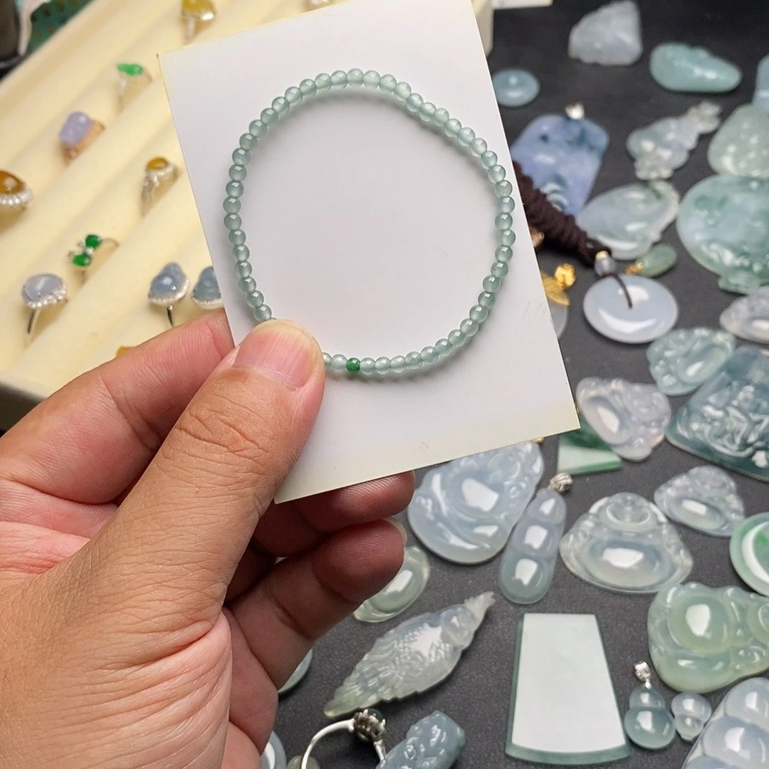 翡翠未镶嵌颈饰天然