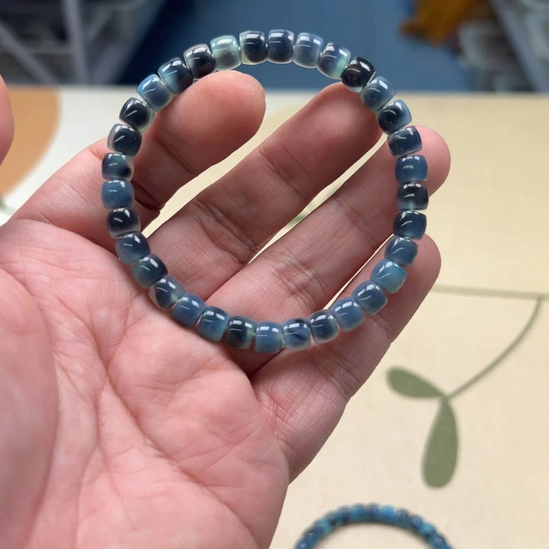 手串白玉菩提蓝色6332