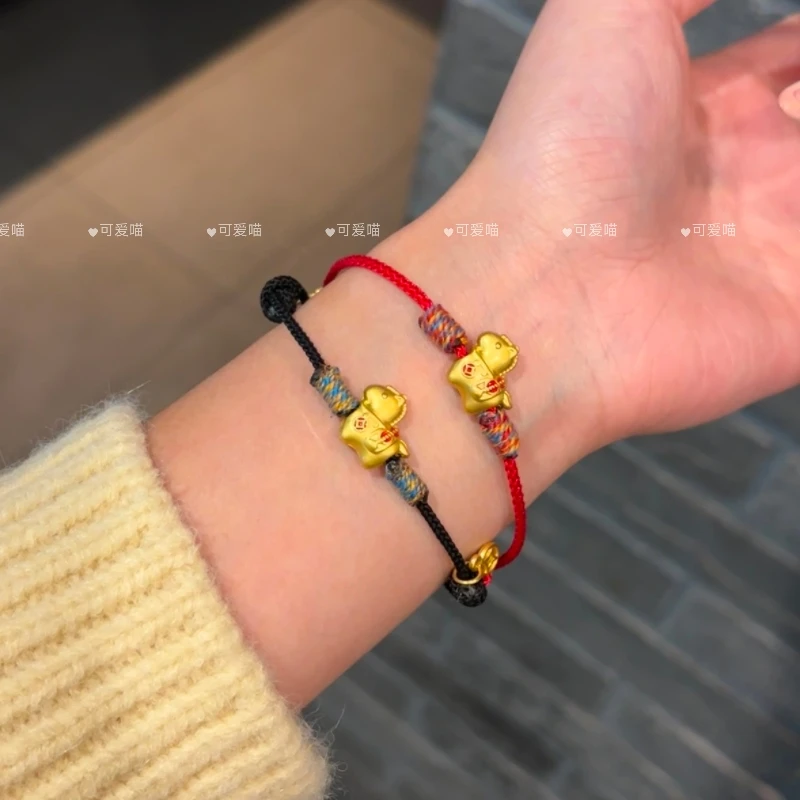 合金手链 萌趣马上有钱手绳手工精致甜美气质好运闺蜜手链本命年