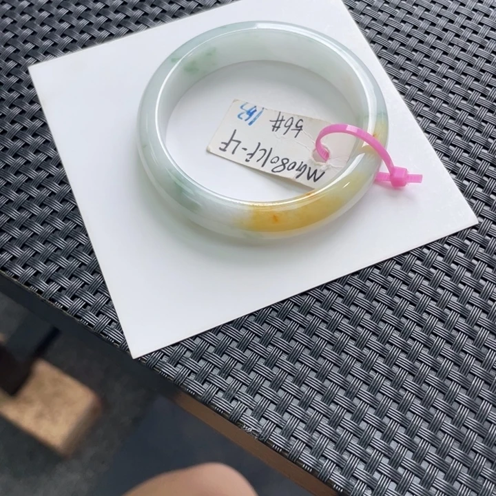未镶嵌手镯翡翠翡翠手镯55.56圈 向日葵 完美！