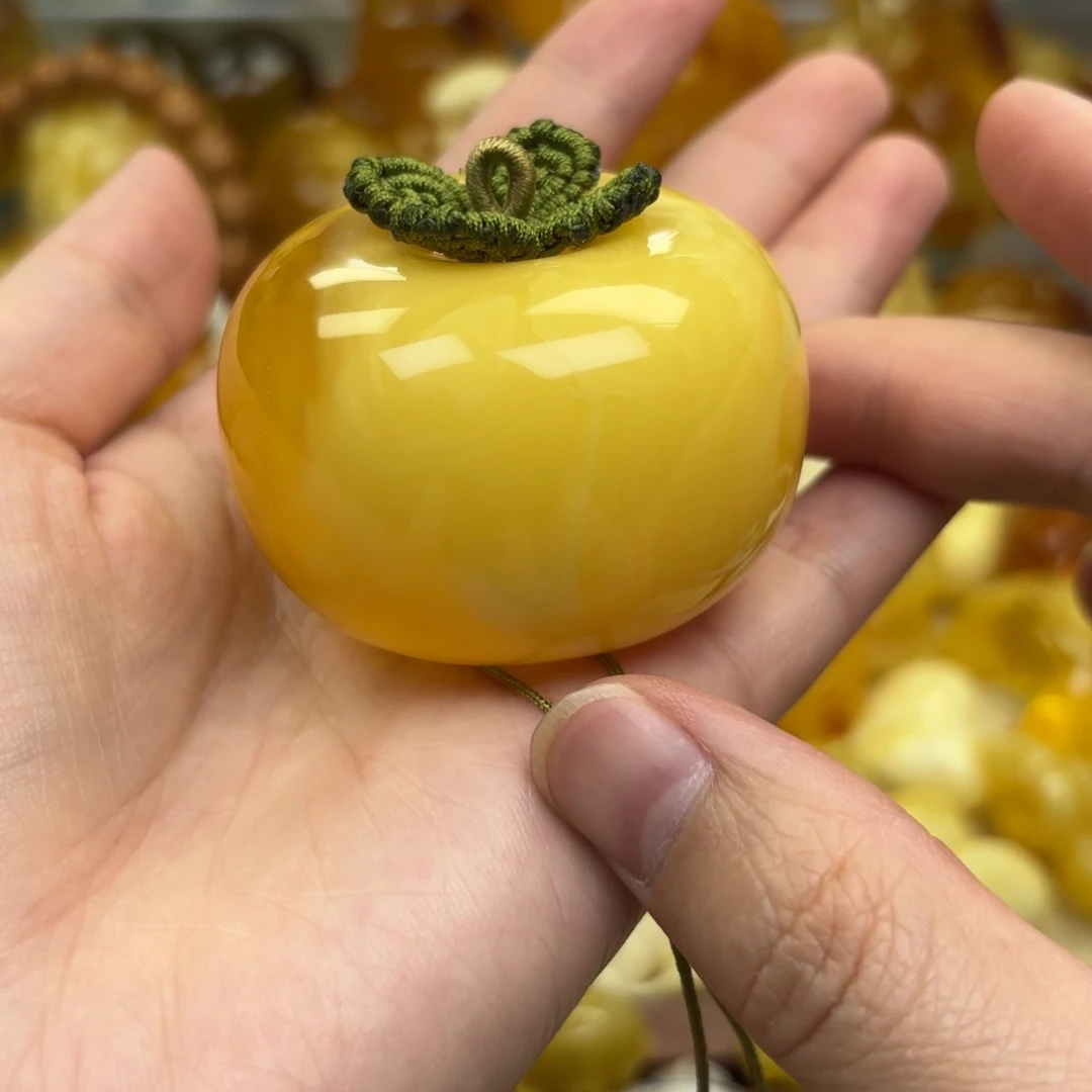 裸石蜜蜡未镶嵌蜜蜡吊坠打孔不退不换