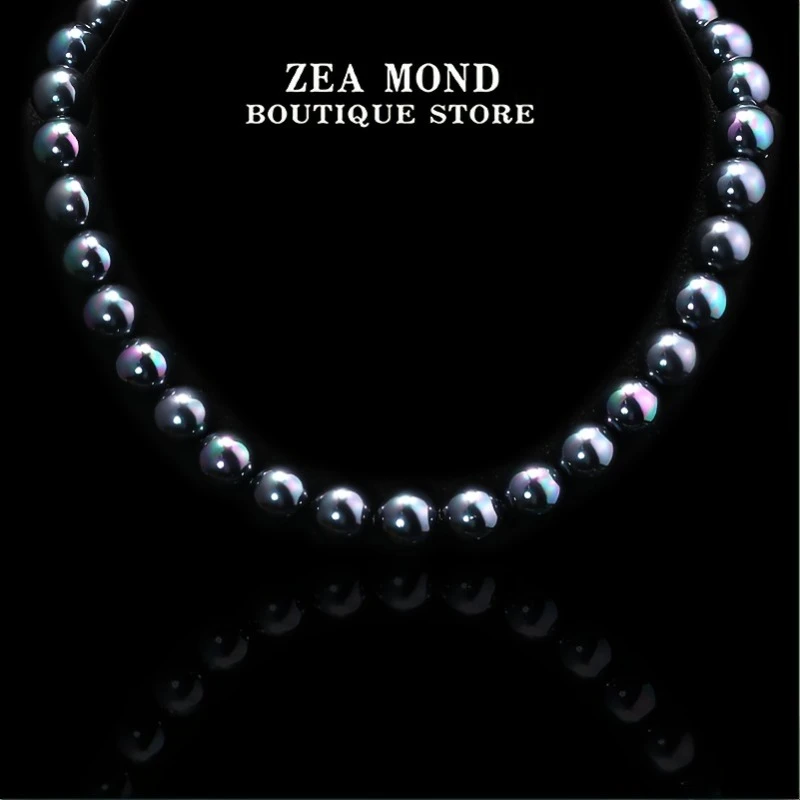 铜合金琉璃项链 ZEA MOND时尚琉璃轻奢色彩搭配女士项链ST-XL-5