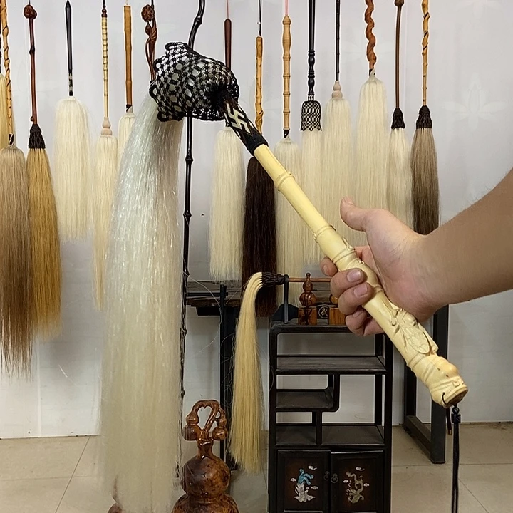 纯手工制作马尾拂尘