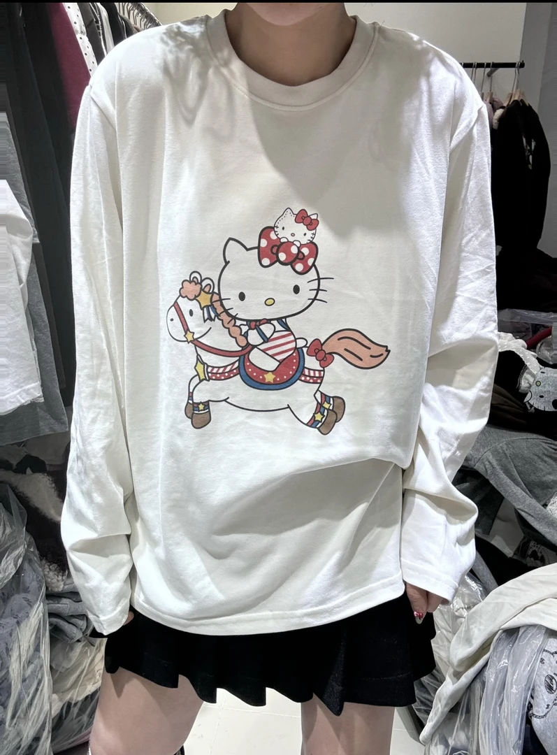 韩版卡通kt猫T恤