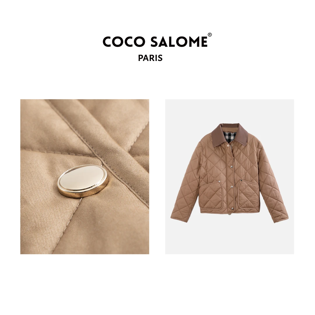 COCO SALOME⒁【冬天谜语】100棉2023秋冬限定款潮流时尚冬季棉服