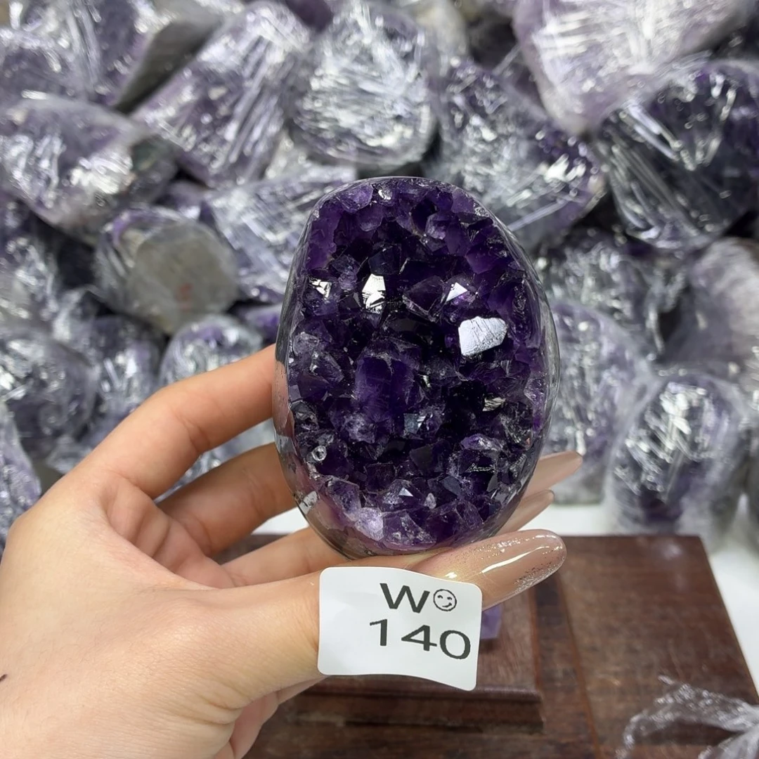 紫晶未镶嵌摆件紫水晶