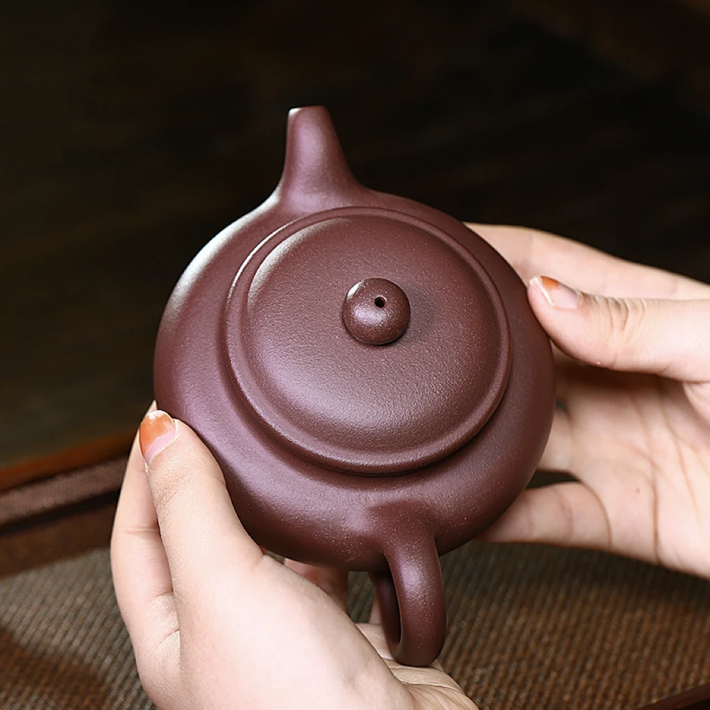 宜兴紫砂茶具 原矿黄龙山紫泥仿古壶茶壶紫砂壶泡茶器手工制作