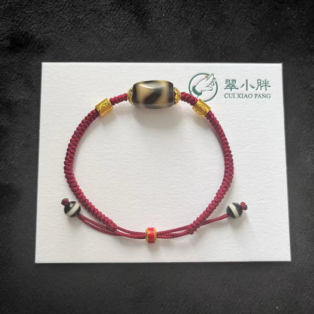 翠小胖珠宝 虎牙玛瑙手绳