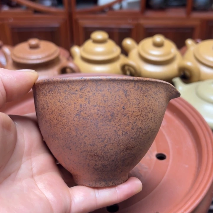 茶杯紫砂宜兴原矿紫泥